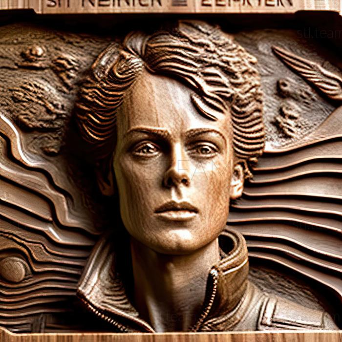 3D model Ellen Ripley StrangersSigourney Weaver (STL)